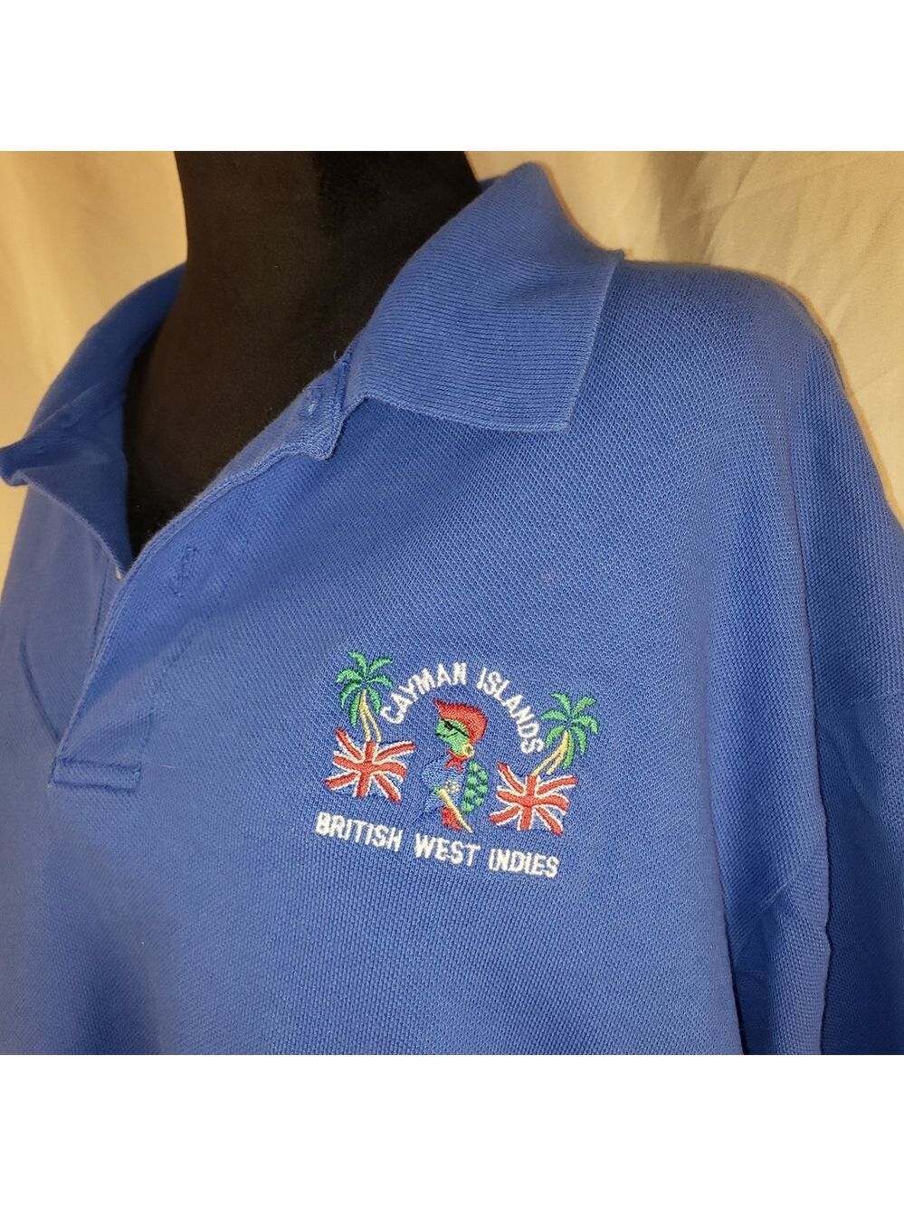 Blue Cayman Islands Cross Creek Polo Shirt - XL